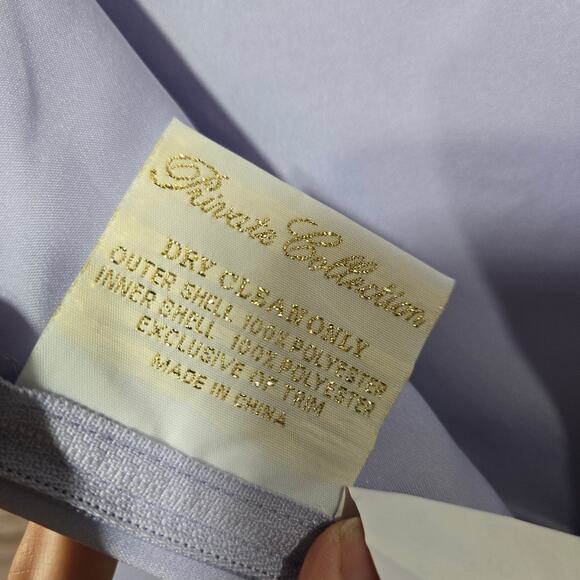 Y2K Vintage Purple Rhinestone Embellished Ball Gown Dress Flower Girl Size 12 - Picture 12 of 16